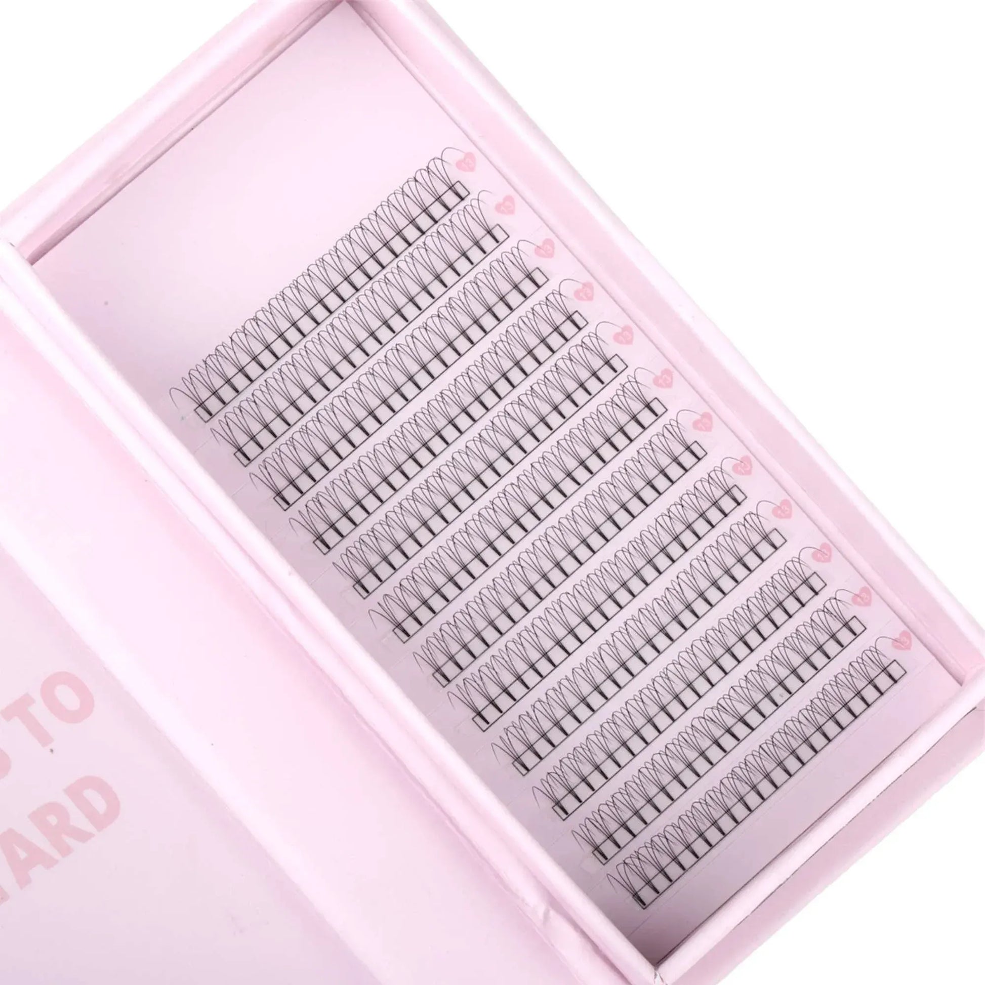 Miosh Eyelash Extensions - 3D Premade Volume Short Stem Eye Lash 0.10 / D CURL - Image 5