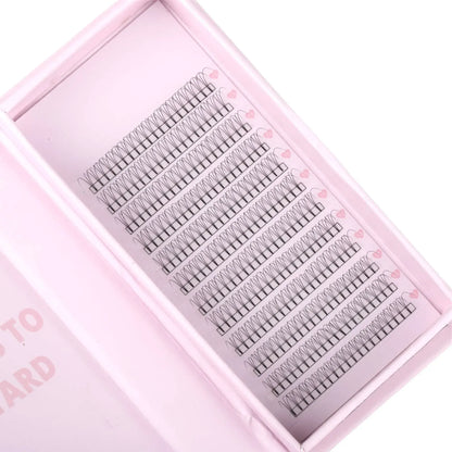 Miosh Eyelash Extensions - 3D Premade Volume Short Stem Eye Lash 0.10 / D CURL - Image 5