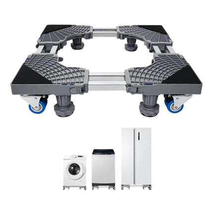 Tooleroo Washing Machine Stand - 200Kg Adjustable Wheeled Fridge Appliance Base