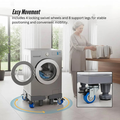 Tooleroo Washing Machine Stand - 200Kg Adjustable Wheeled Fridge Appliance Base - Image 4