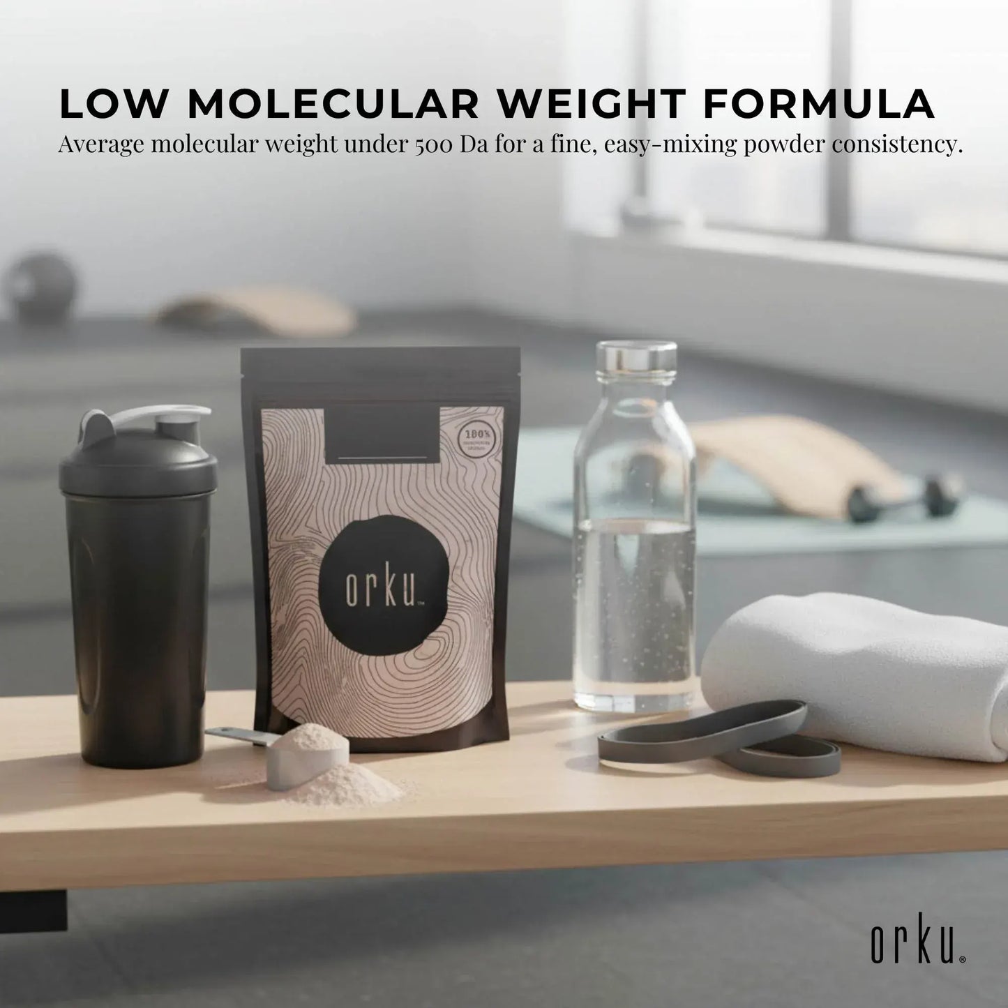 Orku 100g Vegan Collagen Plant Based Alternative Powder Hydrolysed Protein - Image 4