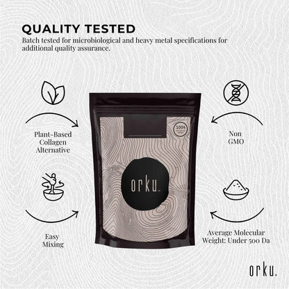 Orku 100g Vegan Collagen Plant Based Alternative Powder Hydrolysed Protein - Image 5