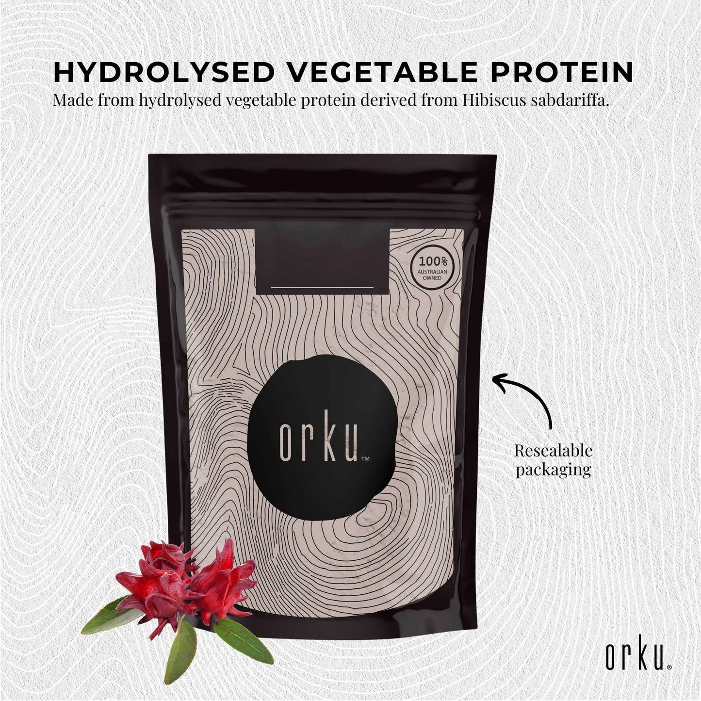 Orku 1Kg Vegan Collagen Plant Based Alternative Powder Hydrolysed Protein - Image 3
