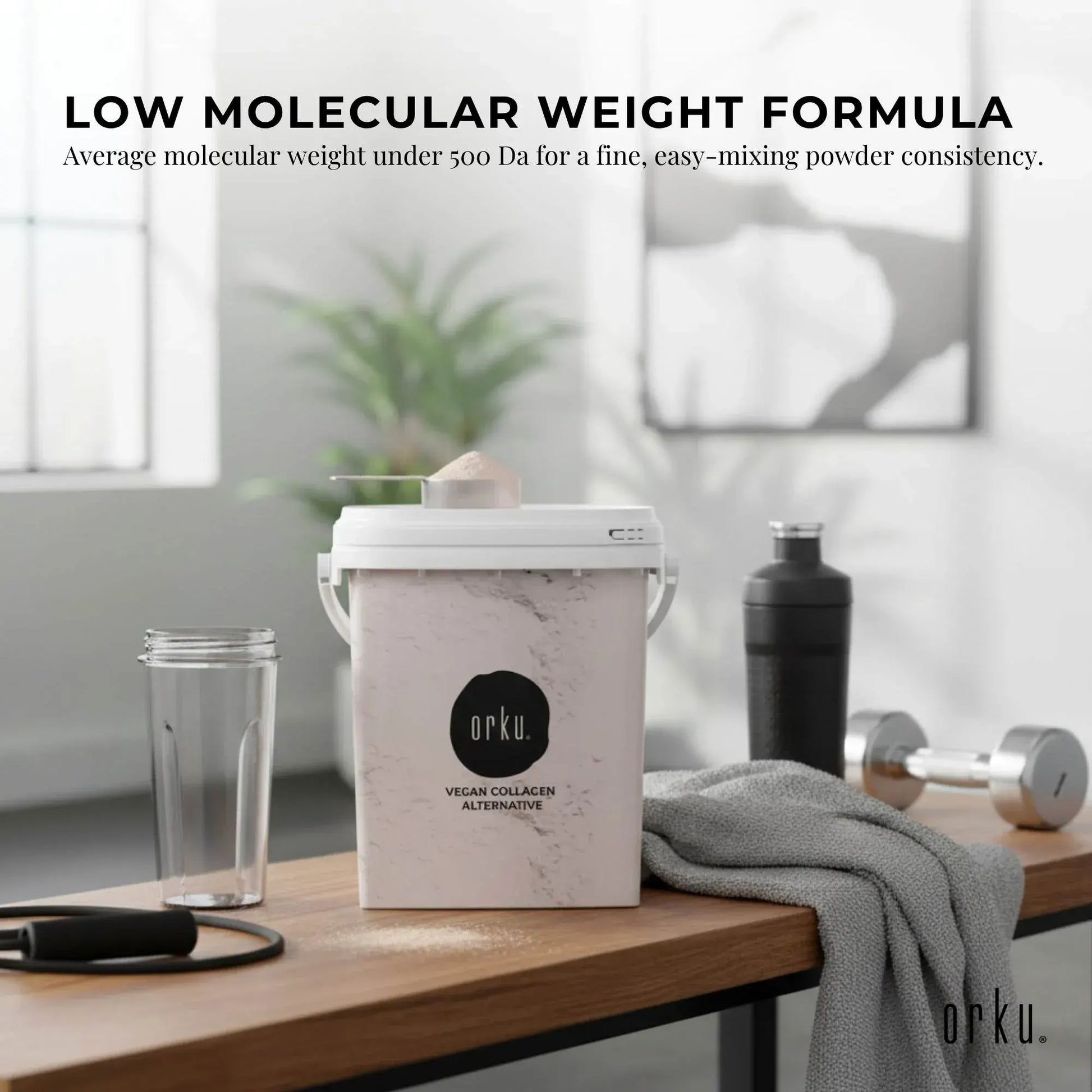 Orku 600g Vegan Collagen Plant Based Alternative Powder Hydrolysed Protein - Image 4