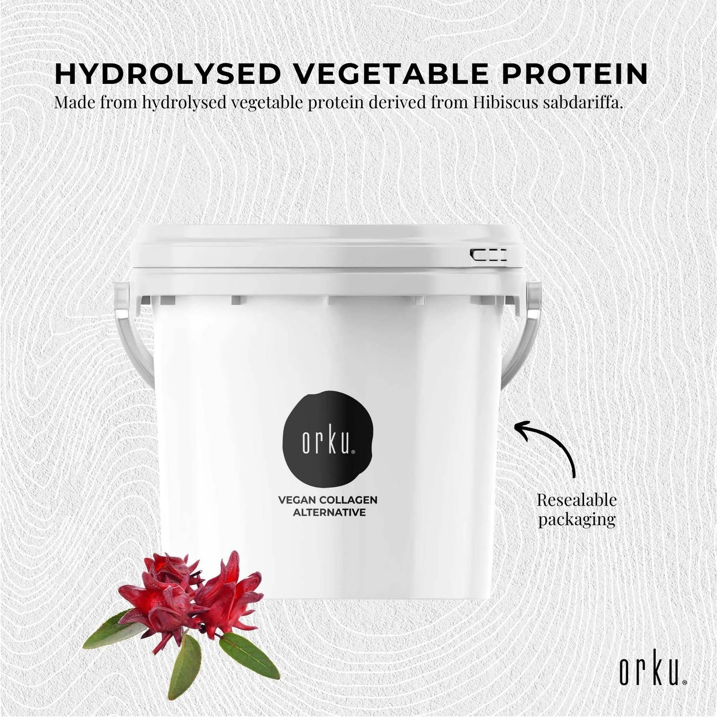 Orku 2.5Kg Vegan Collagen Plant Based Alternative Powder Hydrolysed Protein - Image 3