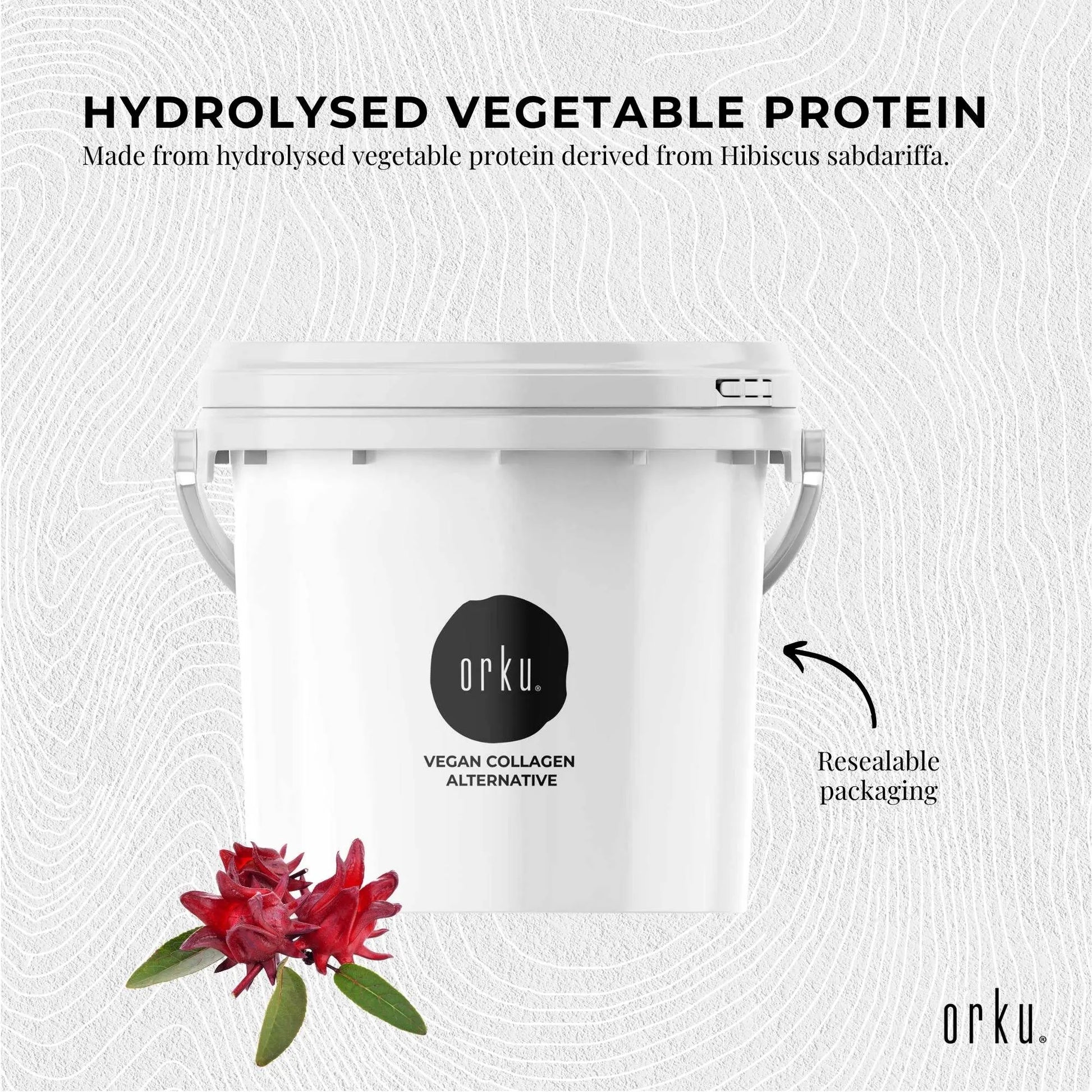 Orku 2.5Kg Vegan Collagen Plant Based Alternative Powder Hydrolysed Protein - Image 3