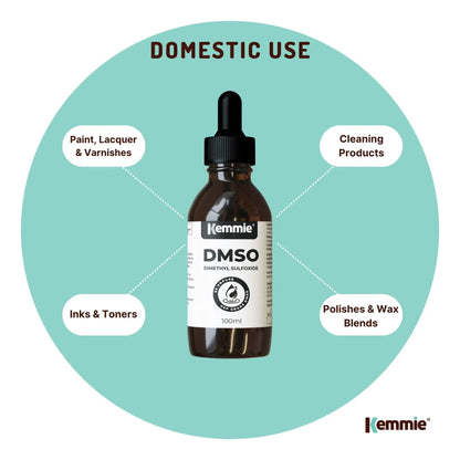 Kemmie 100ml DMSO Liquid 99.9% Pure - USP Grade Dimethyl Sulfoxide Dropper - Image 8