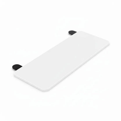 Tooleroo Folding Tray Desk Extender - Clamp-On Table Extension Shelf White