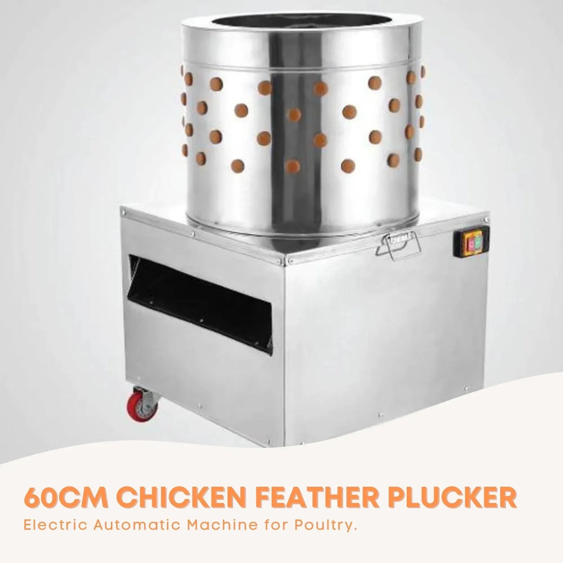 Rooster Farms 60cm Chicken Feather Plucker Electric Poultry Defeathering - Image 2
