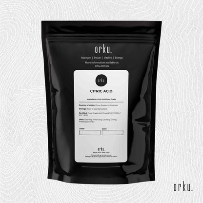 Orku 400g Citric Acid Powder - Food Grade Non GMO Anhydrous Preservative E330 - Image 3