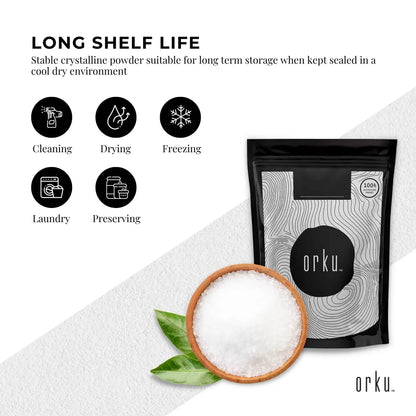 Orku 400g Citric Acid Powder - Food Grade Non GMO Anhydrous Preservative E330 - Image 5