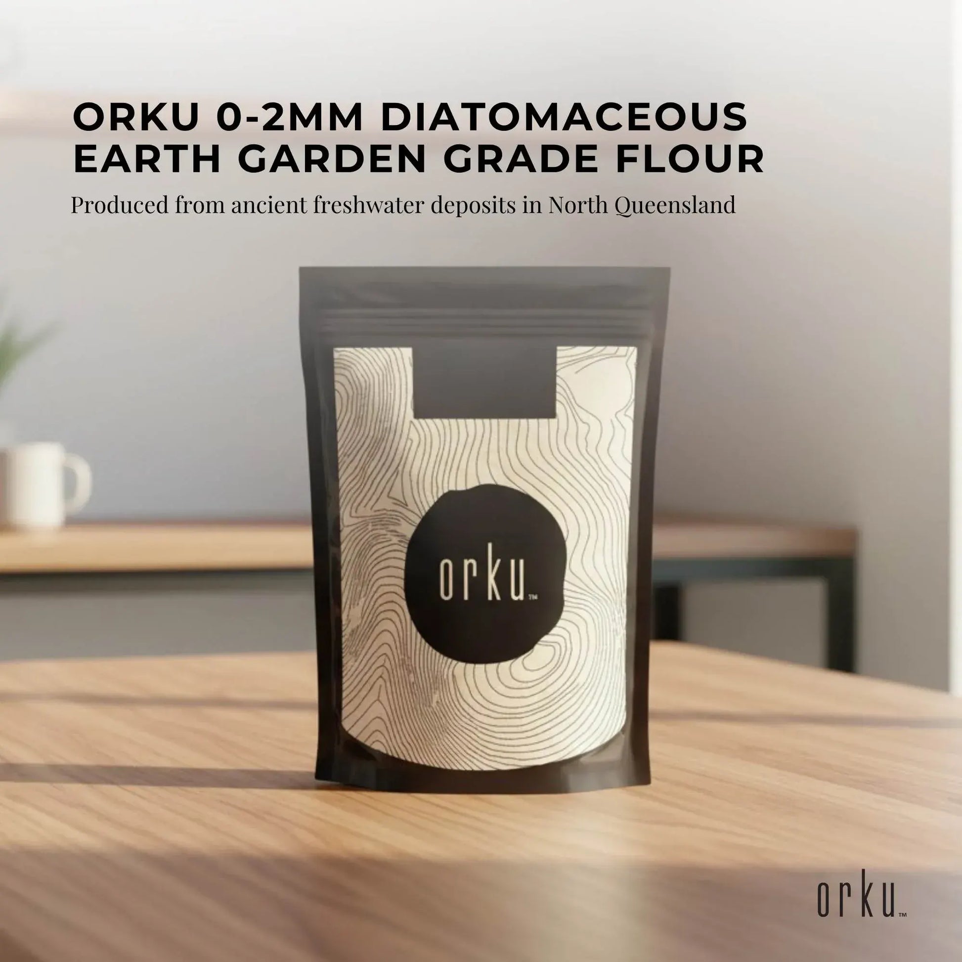 Orku 1Kg Diatomaceous Earth Garden 0-2mm Australian Fossil Shell Flour - Image 2