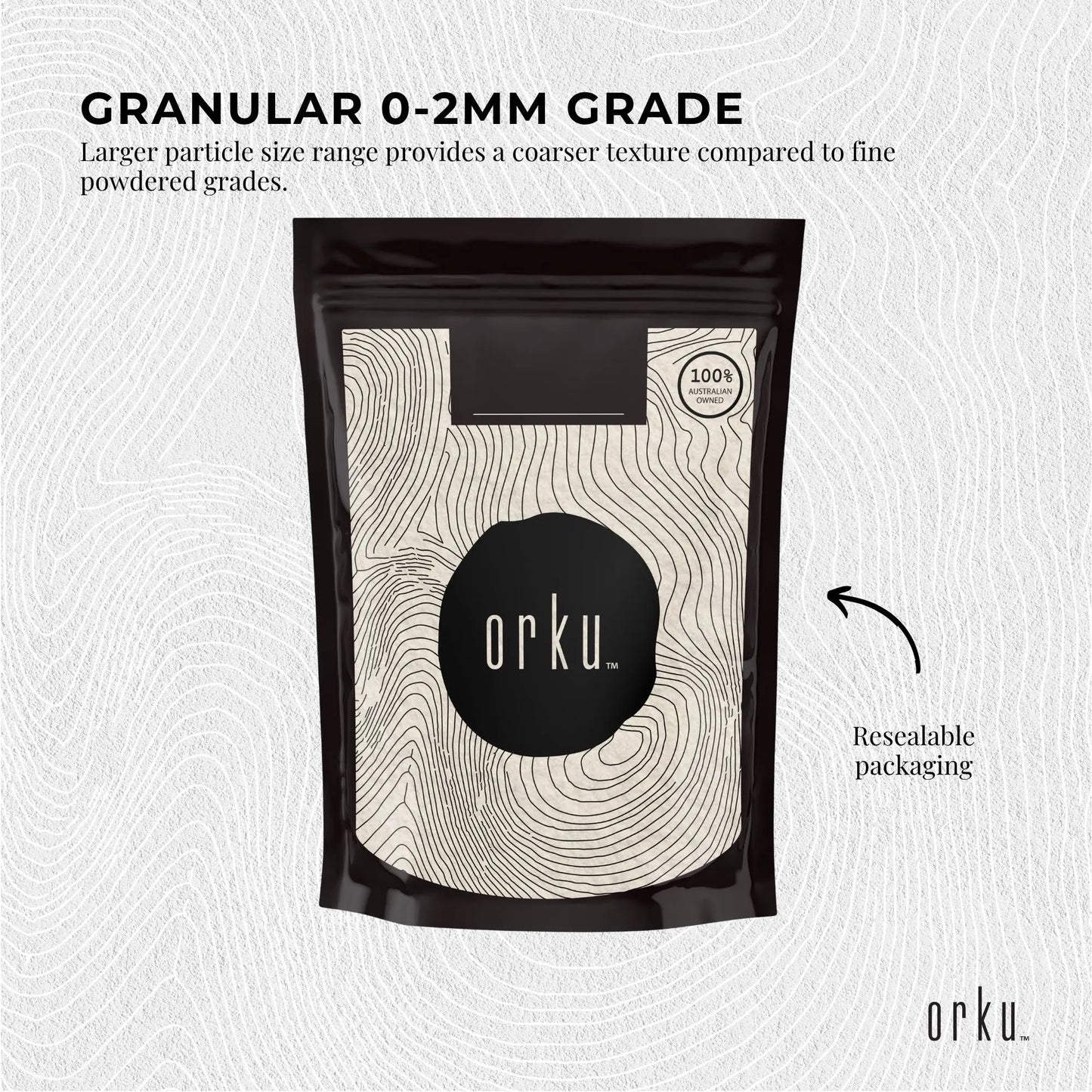 Orku 1Kg Diatomaceous Earth Garden 0-2mm Australian Fossil Shell Flour - Image 3