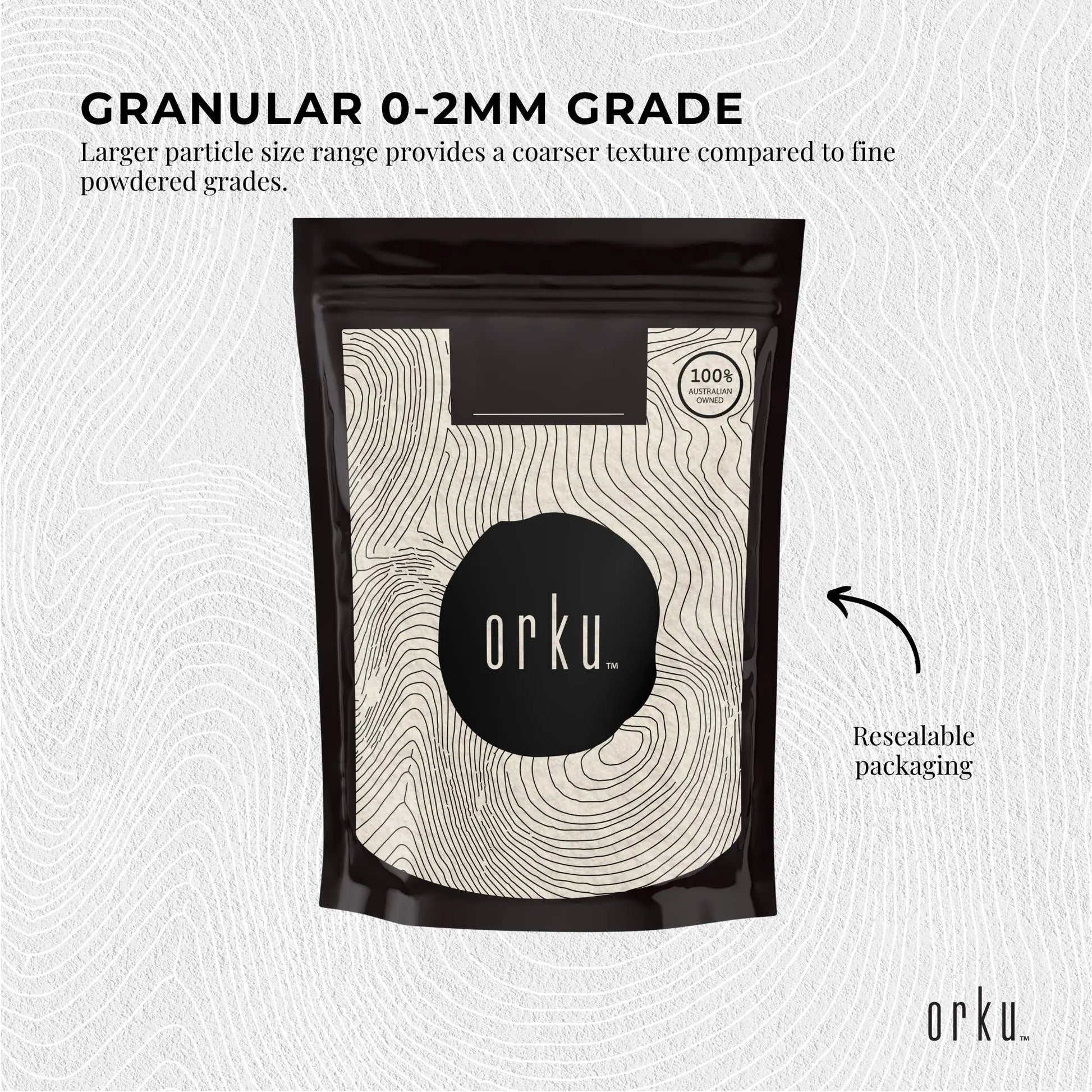 Orku 1Kg Diatomaceous Earth Garden 0-2mm Australian Fossil Shell Flour - Image 3