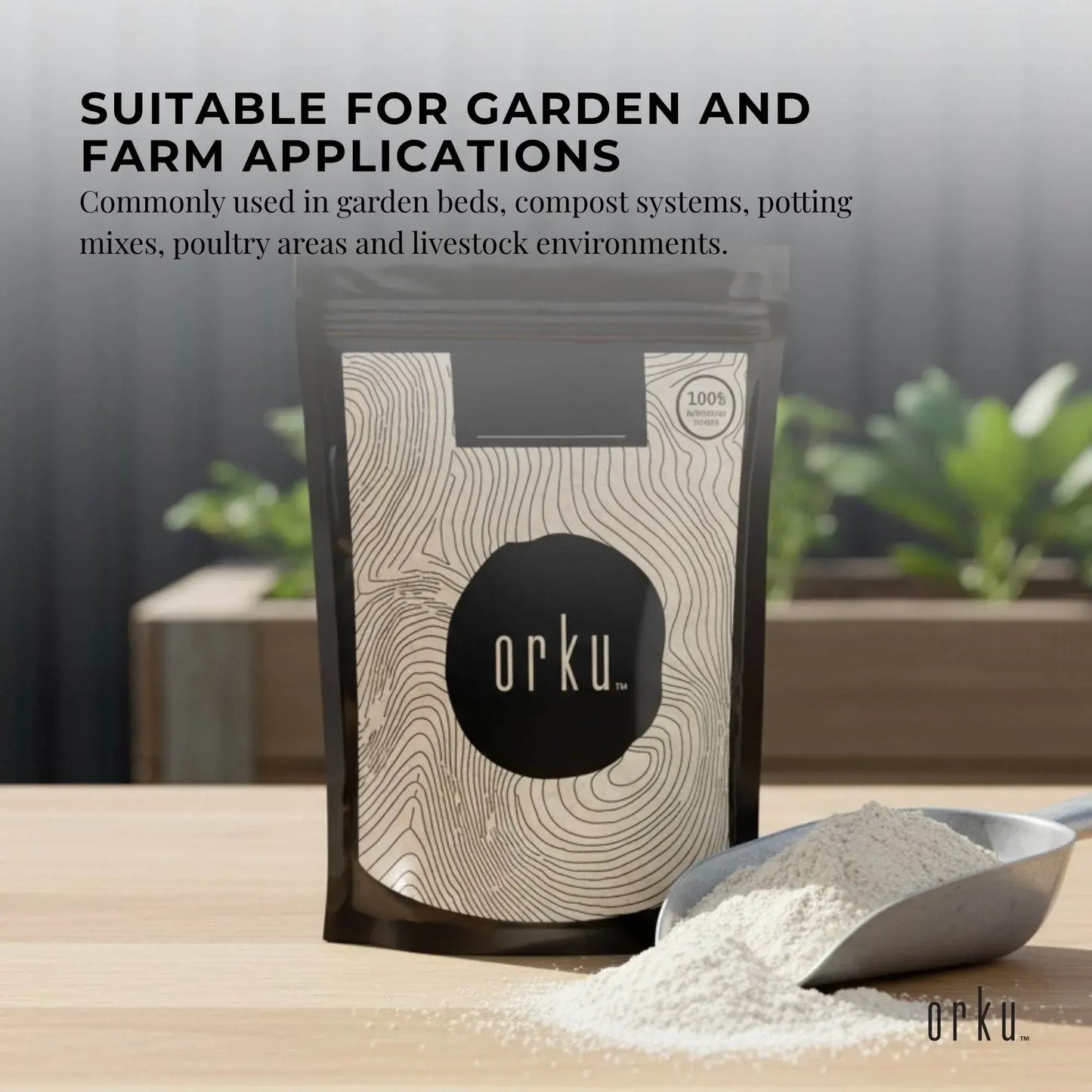 Orku 1Kg Diatomaceous Earth Garden 0-2mm Australian Fossil Shell Flour - Image 5