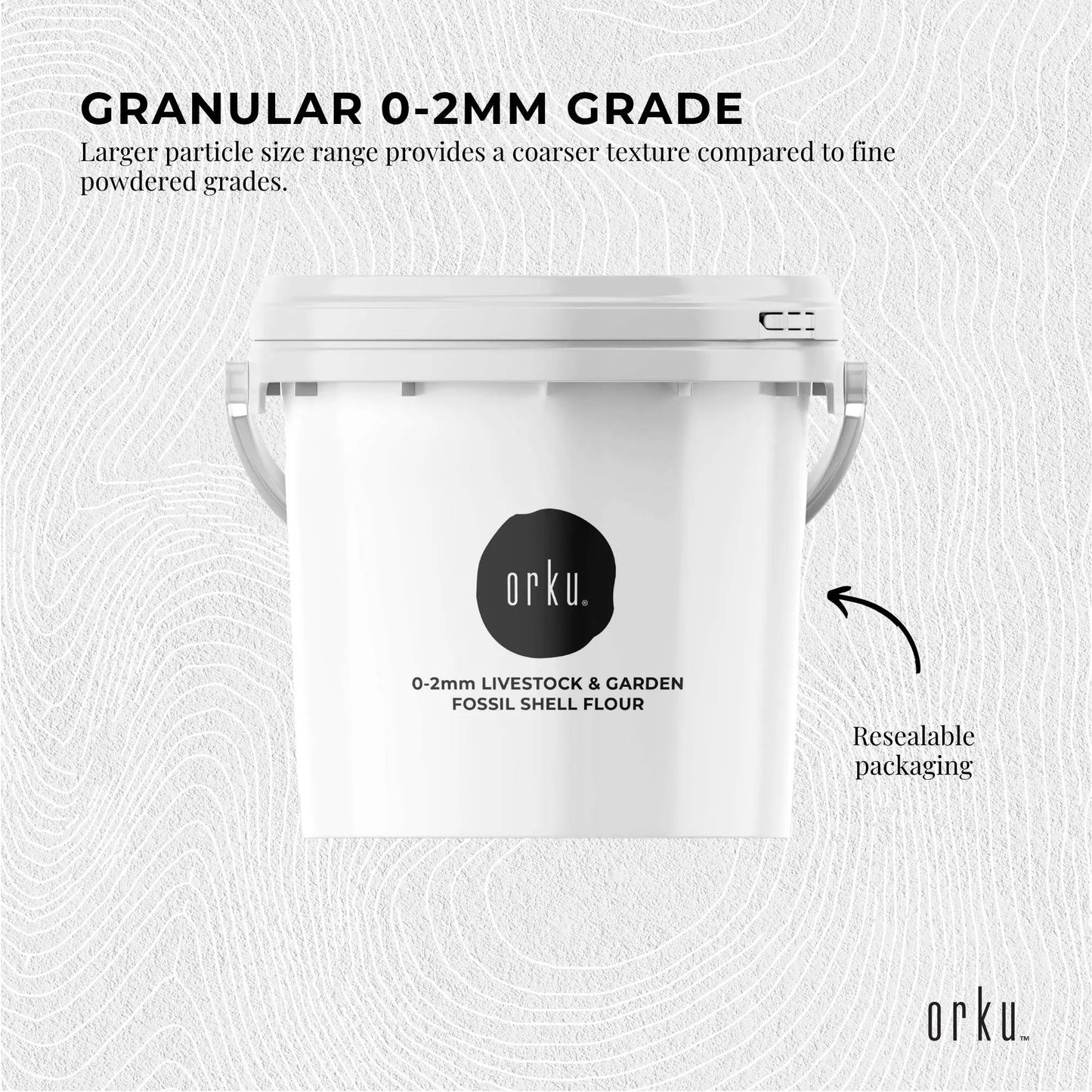 Orku 5Kg Diatomaceous Earth Garden 0-2mm Australian Fossil Shell Flour Tub - Image 3