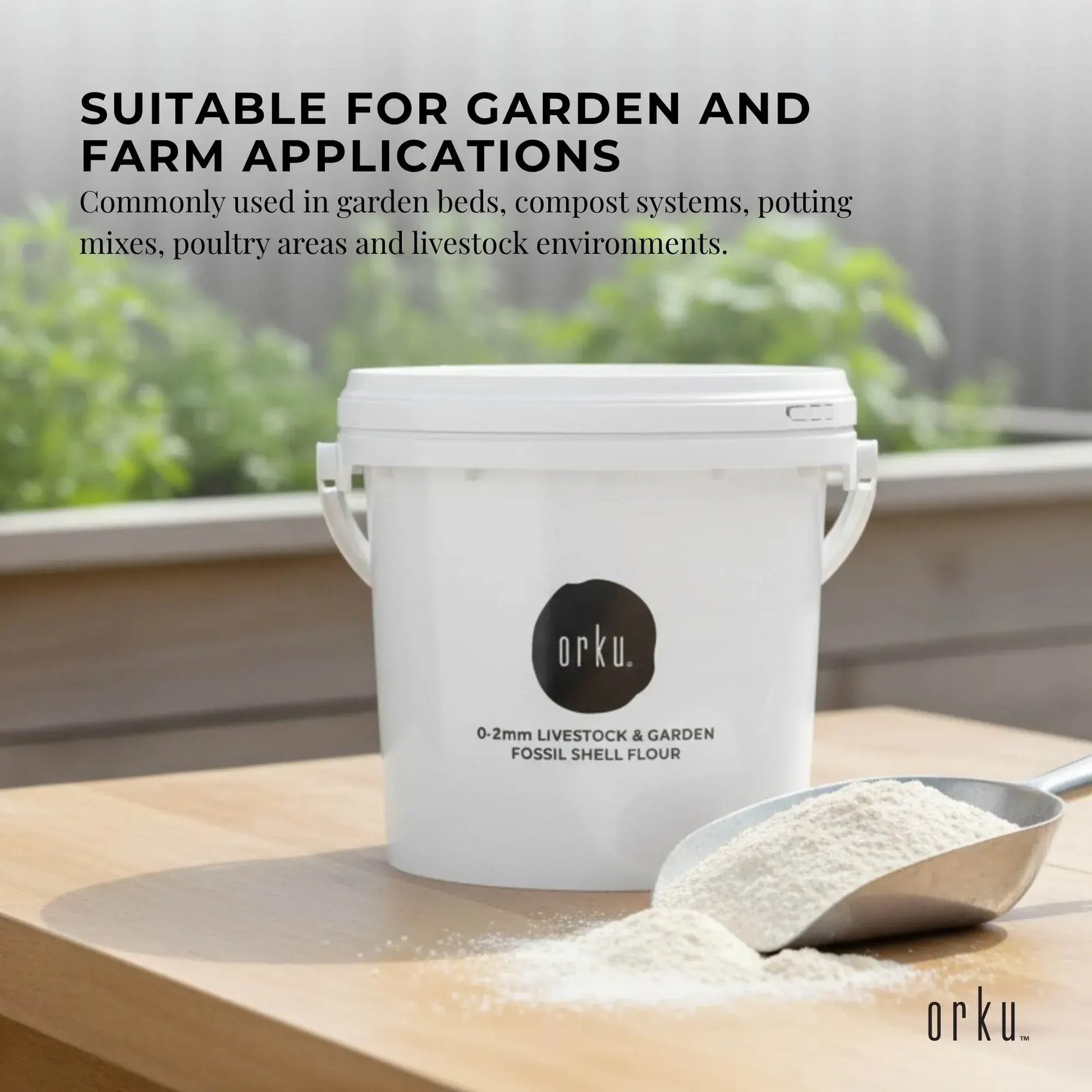 Orku 5Kg Diatomaceous Earth Garden 0-2mm Australian Fossil Shell Flour Tub - Image 5