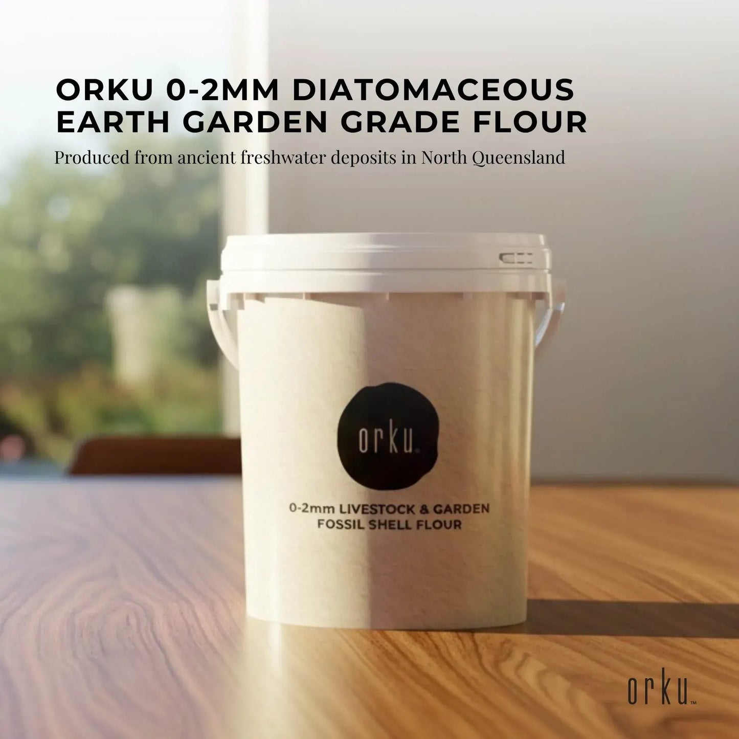 Orku 1.2Kg Diatomaceous Earth Garden 0-2mm Australian Fossil Shell Flour - Image 2