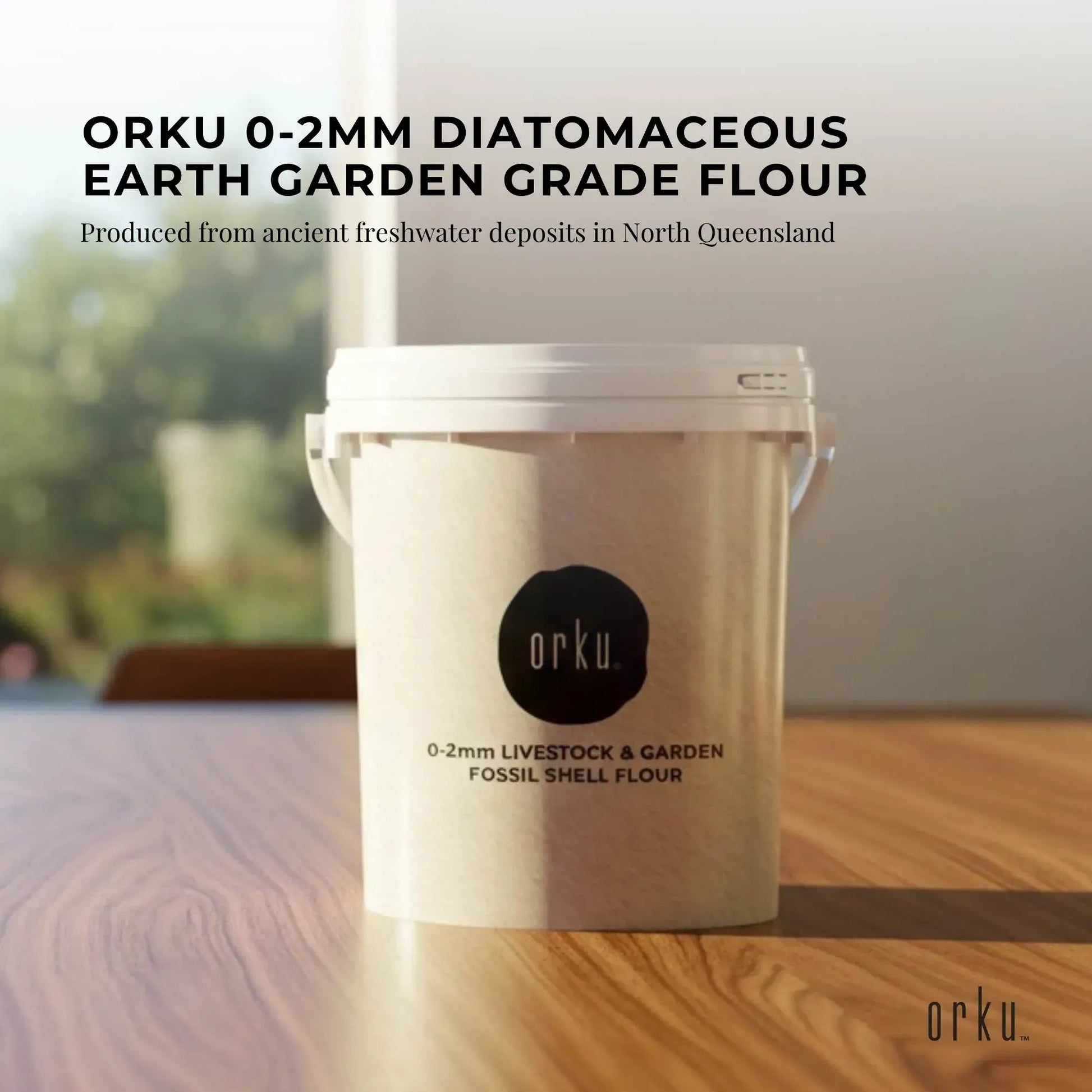 Orku 1.2Kg Diatomaceous Earth Garden 0-2mm Australian Fossil Shell Flour - Image 2