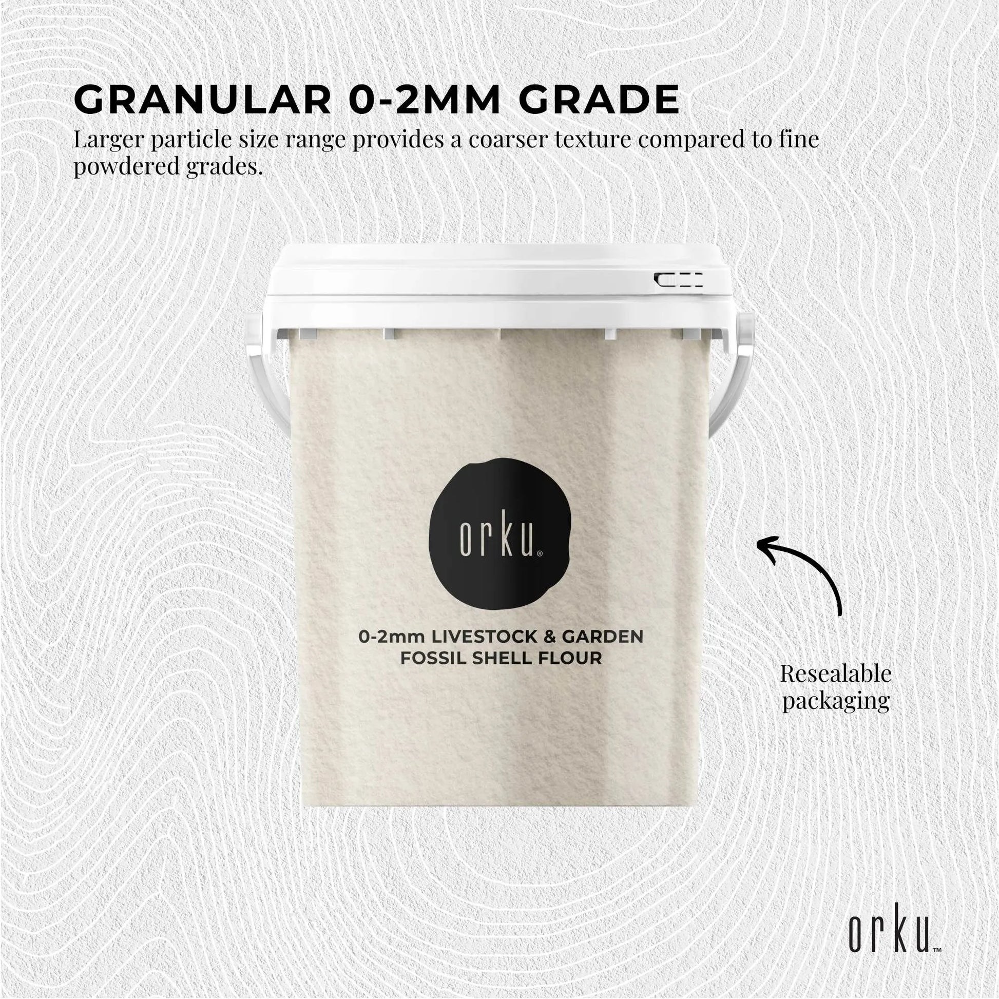Orku 1.2Kg Diatomaceous Earth Garden 0-2mm Australian Fossil Shell Flour - Image 3