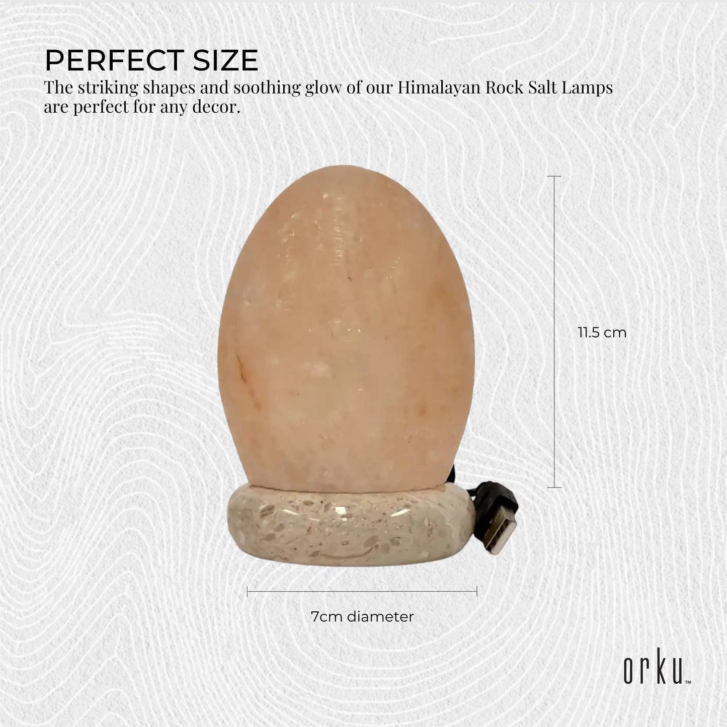 USB Colour Changing Egg Shape Himalayan Pink Salt Lamp Color Change LED Light - Image 4