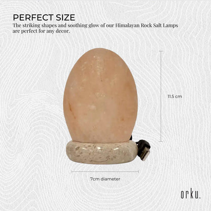 USB Colour Changing Egg Shape Himalayan Pink Salt Lamp Color Change LED Light - Image 4