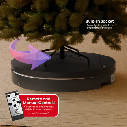 Christabelle 80cm 200kg Commercial Electric Display Turntable Power Outlet Black - Image 5