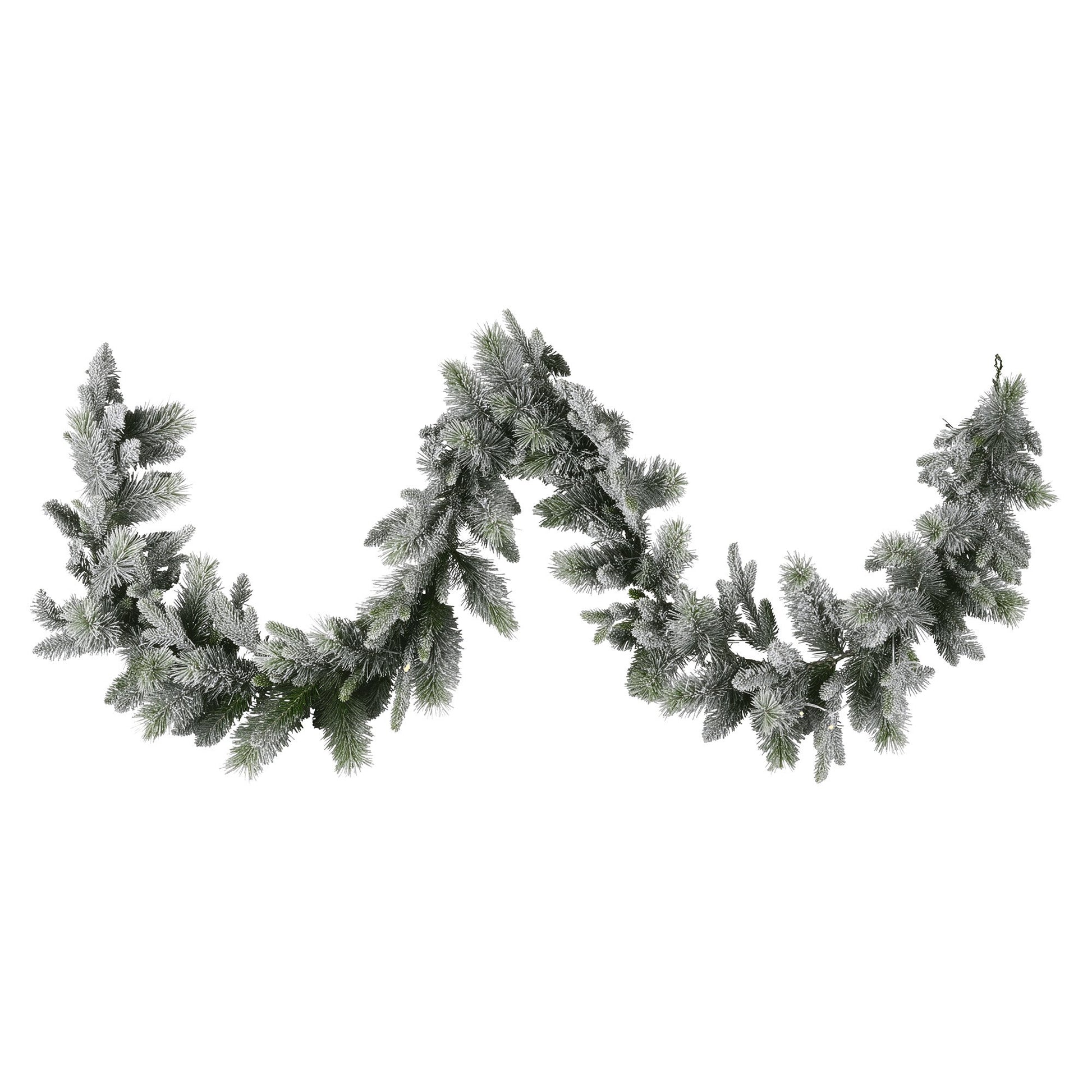Christabelle 2.7m Christmas Garland Snowy with LED Lights Stamford Spruce Tree Decoration Ornament - Image 4