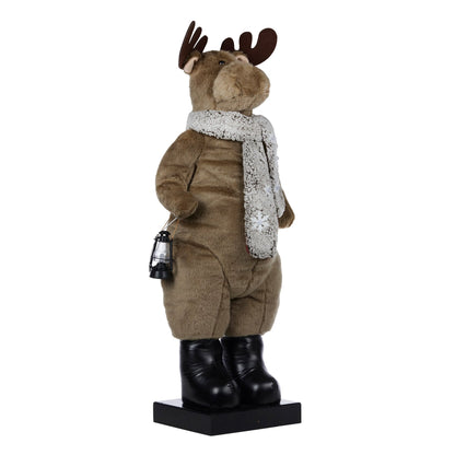 Christabelle 1.1m Musical LED Animated Christmas Moose Decoration Light-Up Lantern Ornament - Image 5