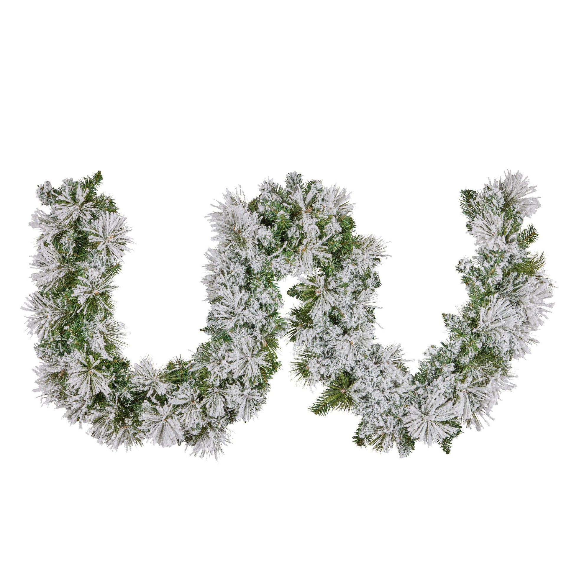 Christabelle 274cm Majestic Snow Prelit Christmas Garland - Image 2