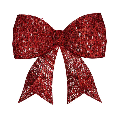 Christabelle Christmas Display Bow 91cm with LED and Twinkle Lights 5 Functions Christmas Festive Decorations Display Big Wired Bow - Image 2