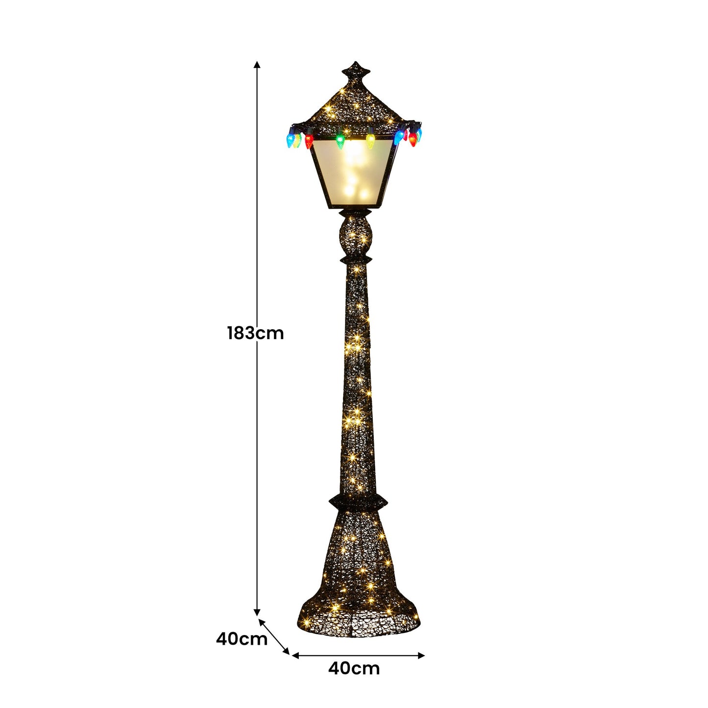 Christabelle Christmas Lamp Post Display 183cm With Lights - Image 5