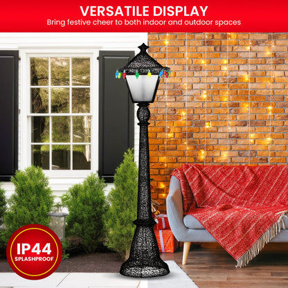 Christabelle Christmas Lamp Post Display 183cm With Lights - Image 7