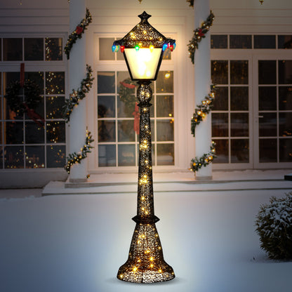 Christabelle Christmas Lamp Post Display 183cm With Lights - Image 8