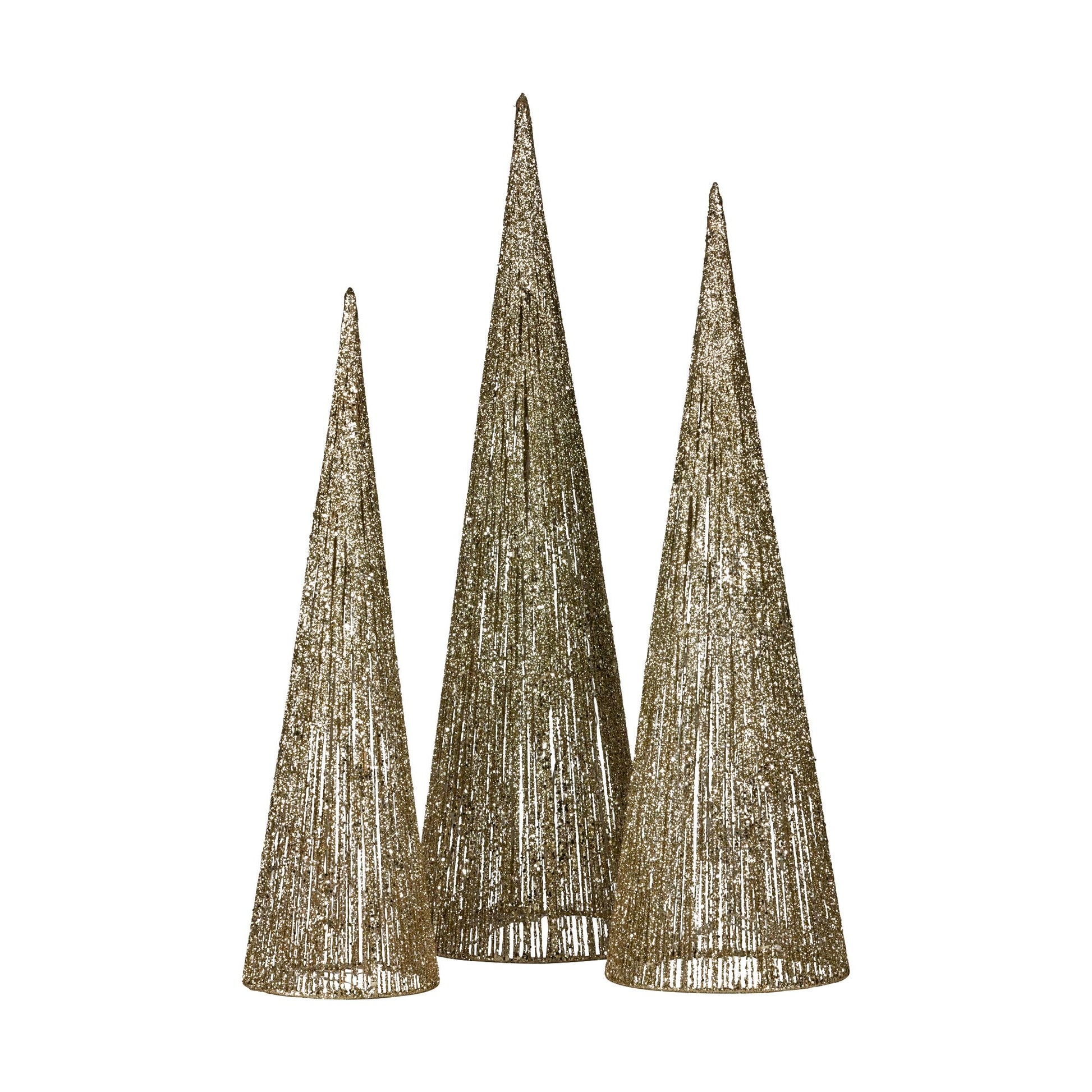 Christabelle 3pc Christmas Tree Indoor Outdoor Display Decoration LED Lights Front Yard Lawn Statue Ornament - Image 5