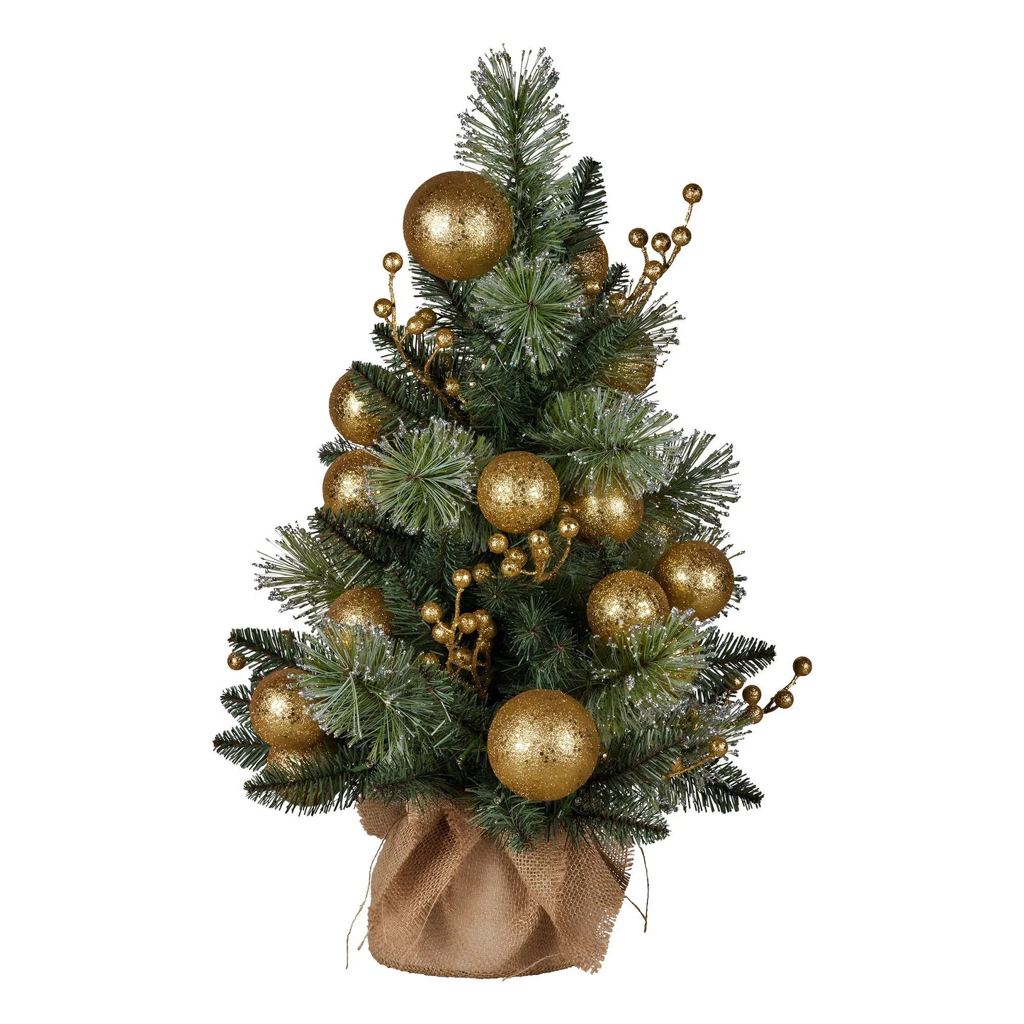 Christabelle 61cm Battery-operated Christmas Tree Warm Lights Led Table Top Gold - Image 4