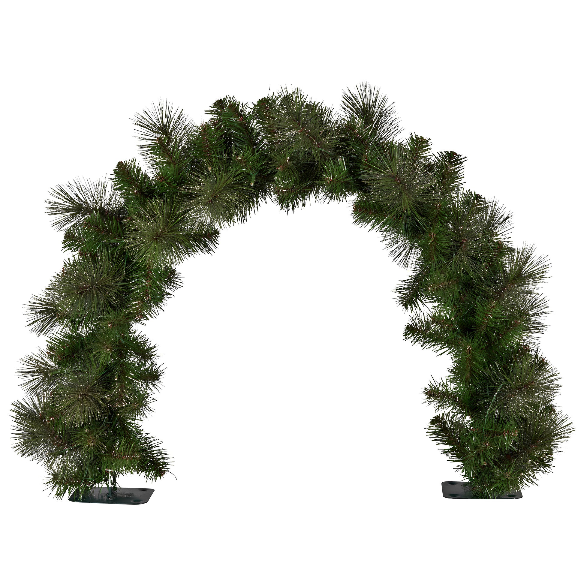 Christabelle 60cm Tabletop Christmas Archway Garland with LED Lights Gold Mantle Decoration Ornament - Image 5