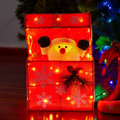 Christabelle Animated Santa Gift Box Led Christmas Tree Decoration Xmas Ornament - Image 7