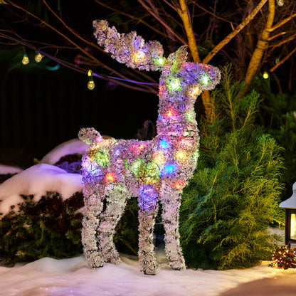 Christabelle 112cm Animated Reindeer Christmas LED Lights Indoor Outdoor Yard Statue Decoration - Image 7