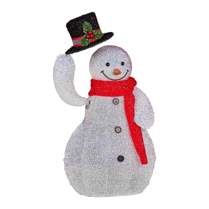 Christabelle 51cm Animated Snowman Christmas Display Decoration Led Lights Xmas - Image 5