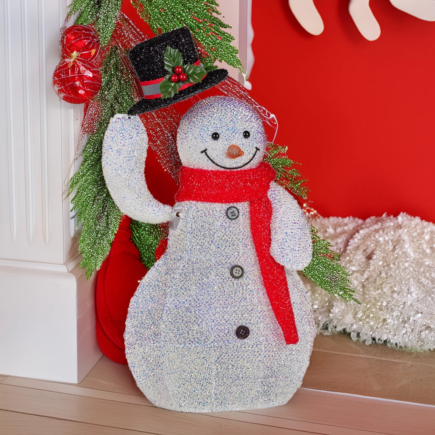 Christabelle 51cm Animated Snowman Christmas Display Decoration Led Lights Xmas - Image 6