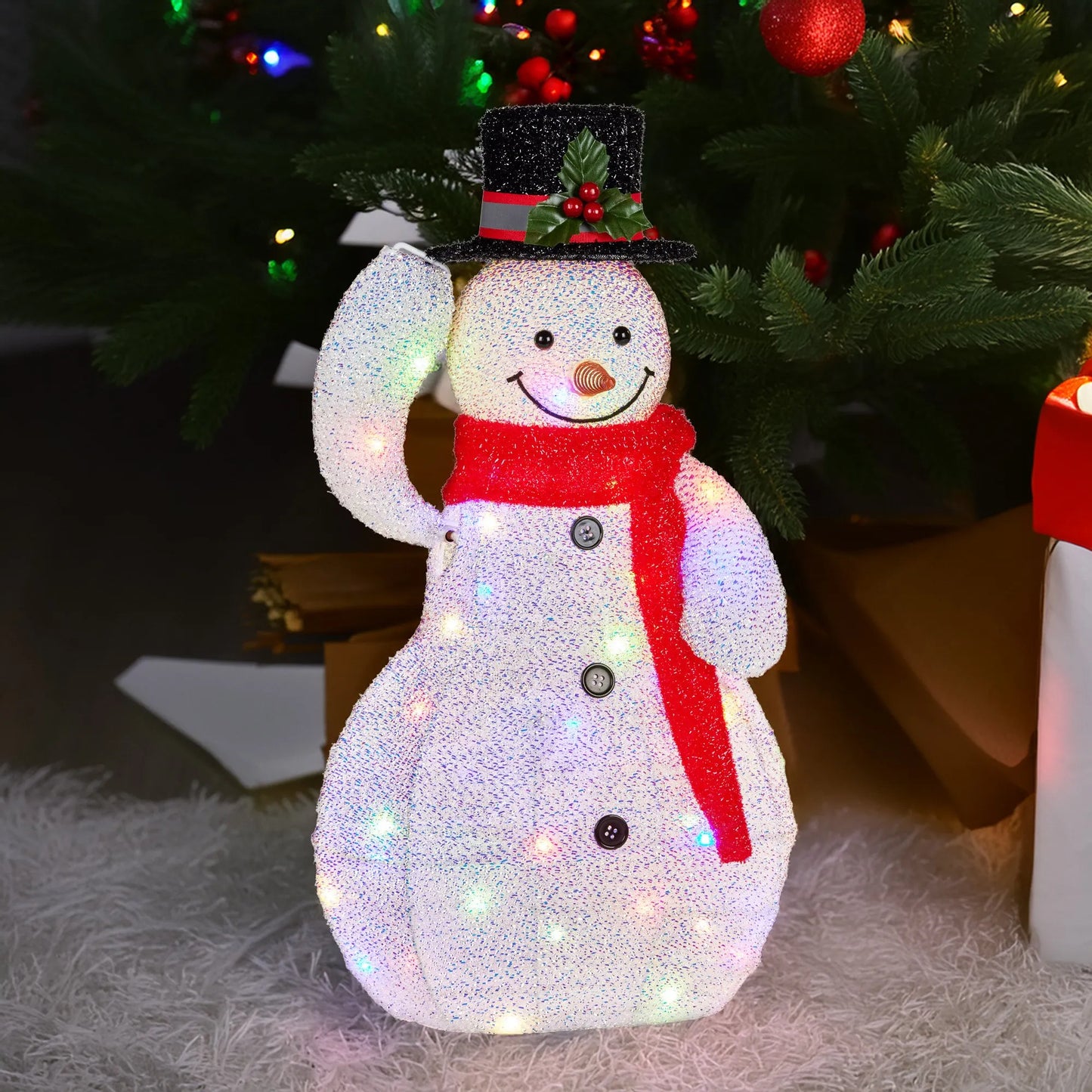 Christabelle 51cm Animated Snowman Christmas Display Decoration Led Lights Xmas - Image 7