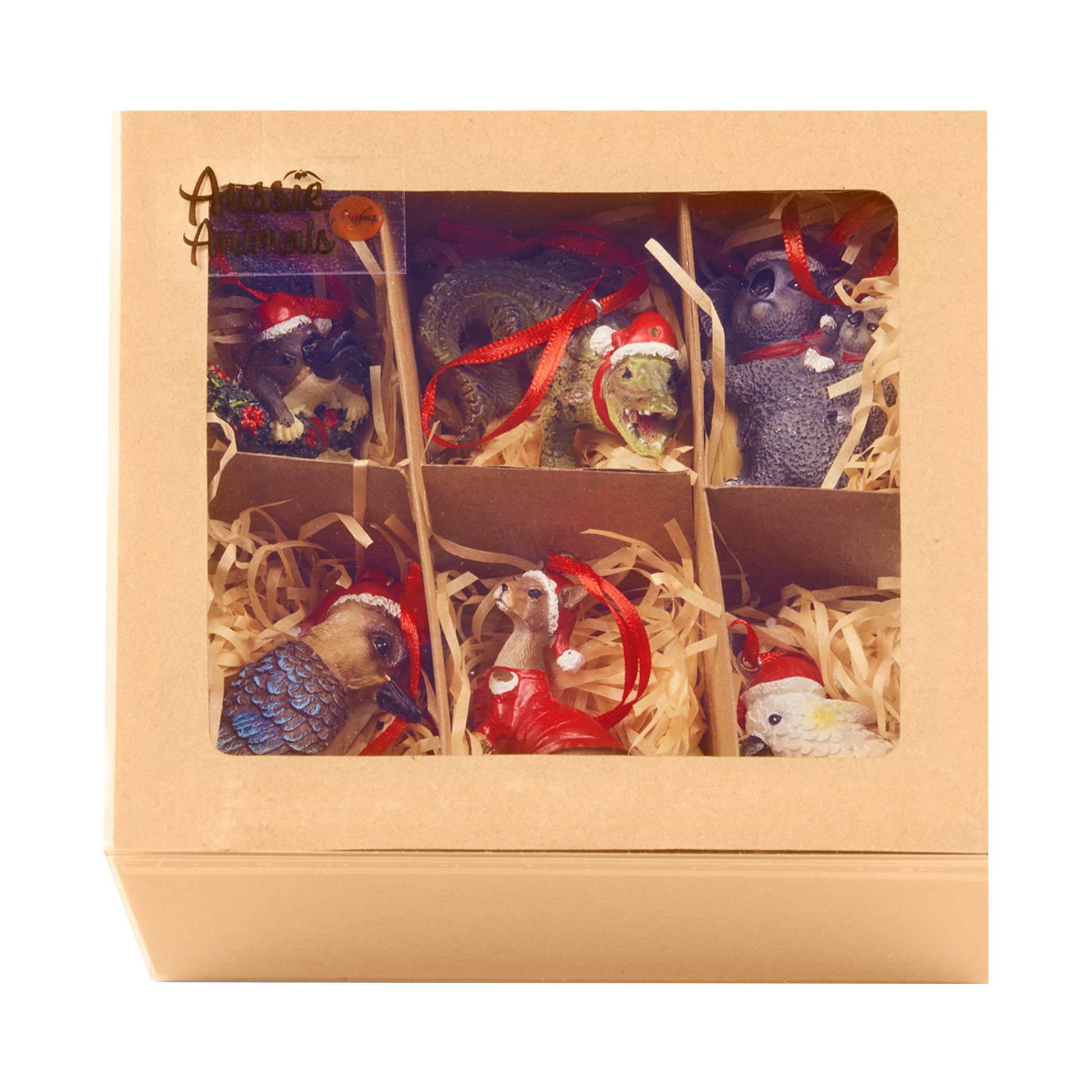 Christabelle Christmas Aussie Animals Pack of 6 Baubles Tree Decoration Ornaments Gift Pack - Image 2