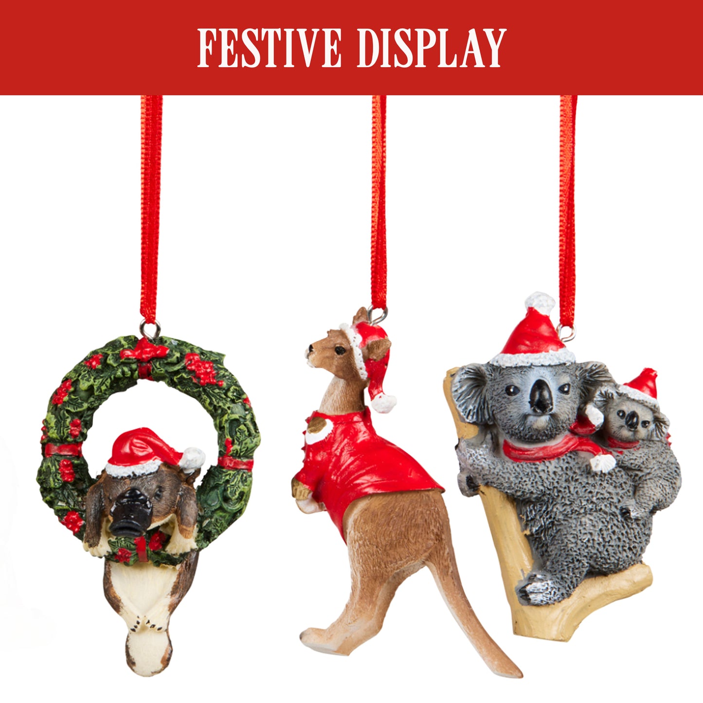 Christabelle Christmas Aussie Animals Pack of 6 Baubles Tree Decoration Ornaments Gift Pack - Image 7
