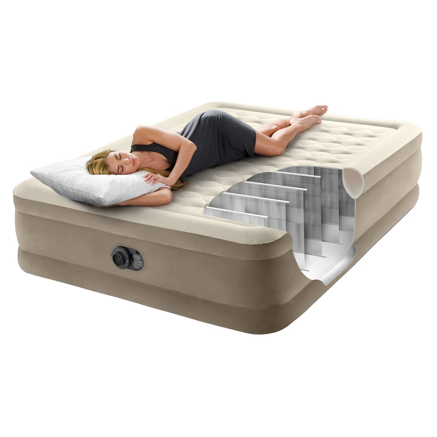 Intex Dura-Beam® Deluxe Queen Ultra Plush Air Mattress - Image 5