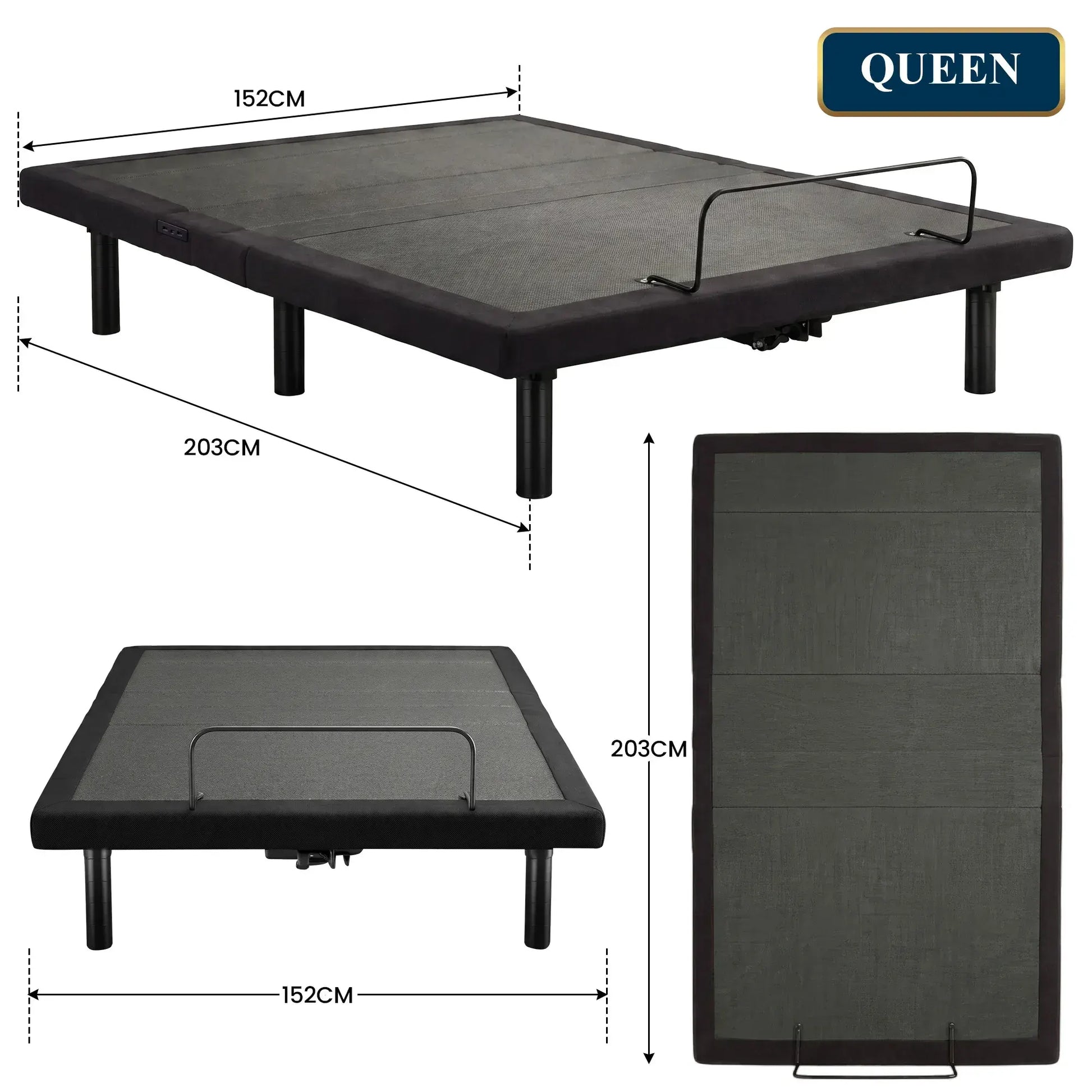 Therapedic Kinetic Advance Adjustable Queen Bed Base with Head Tilt - Image 3