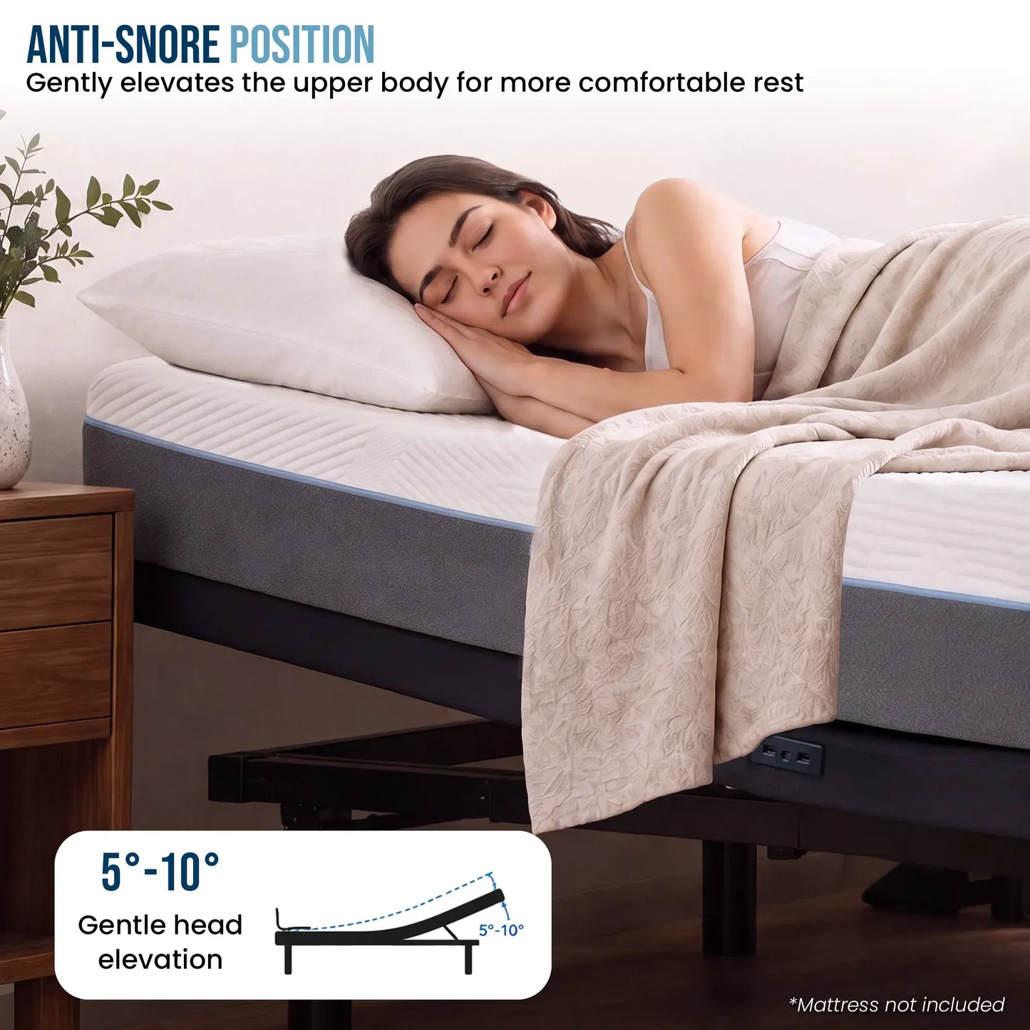 Therapedic Kinetic Advance Adjustable Queen Bed Base with Head Tilt - Image 7