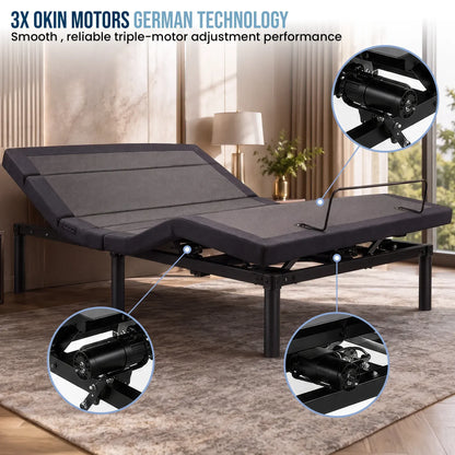Therapedic Kinetic Advance Adjustable Queen Bed Base with Head Tilt - Image 8