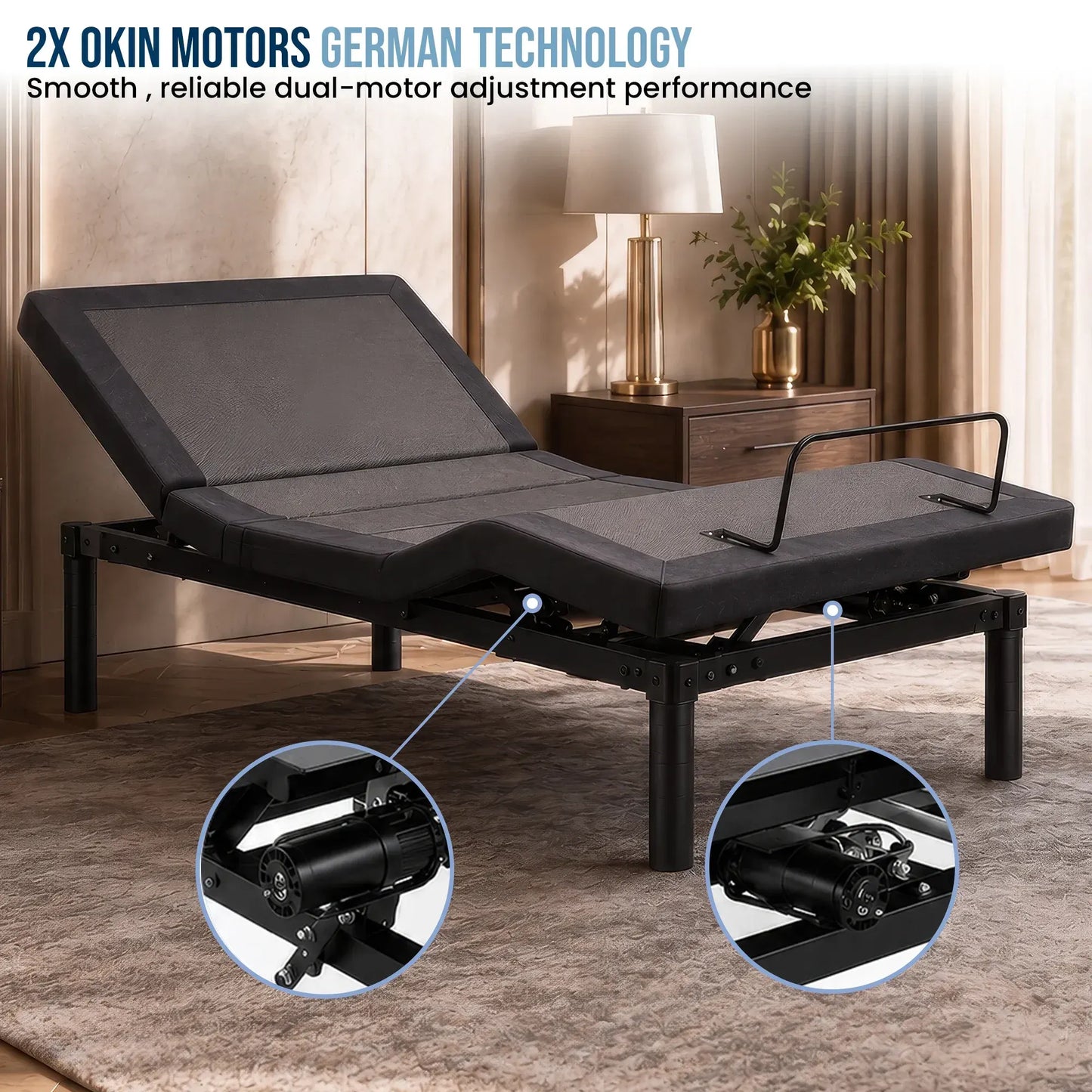 Therapedic Motion Adjustable King Single Bed Base with Wireless Remote - Image 7