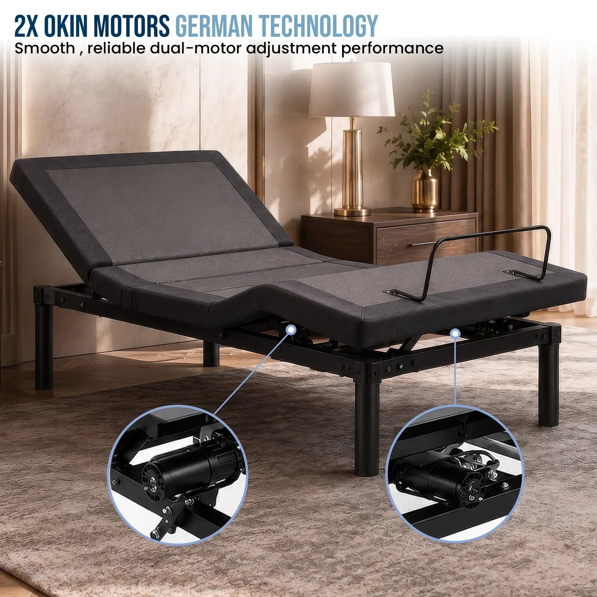 Therapedic Motion Adjustable King Single Bed Base with Wireless Remote - Image 7